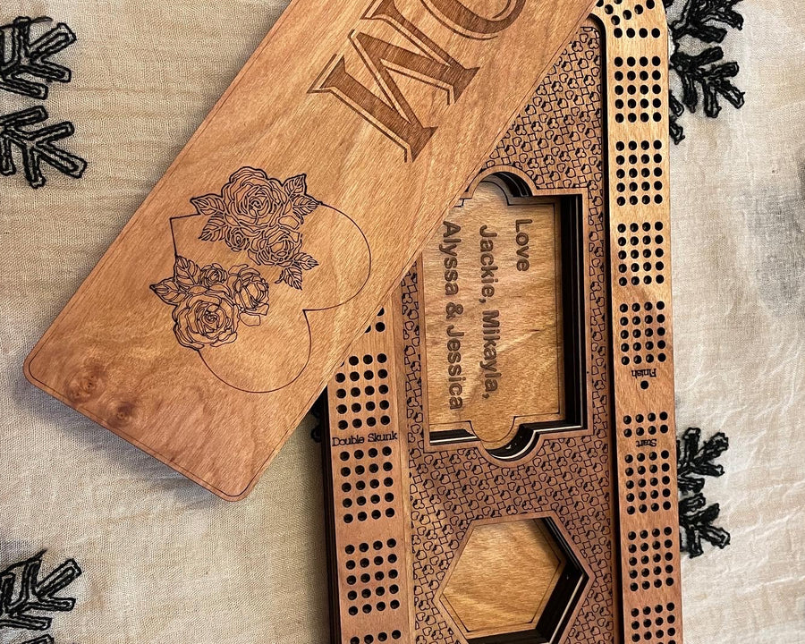 Cribbage Board and Pegs