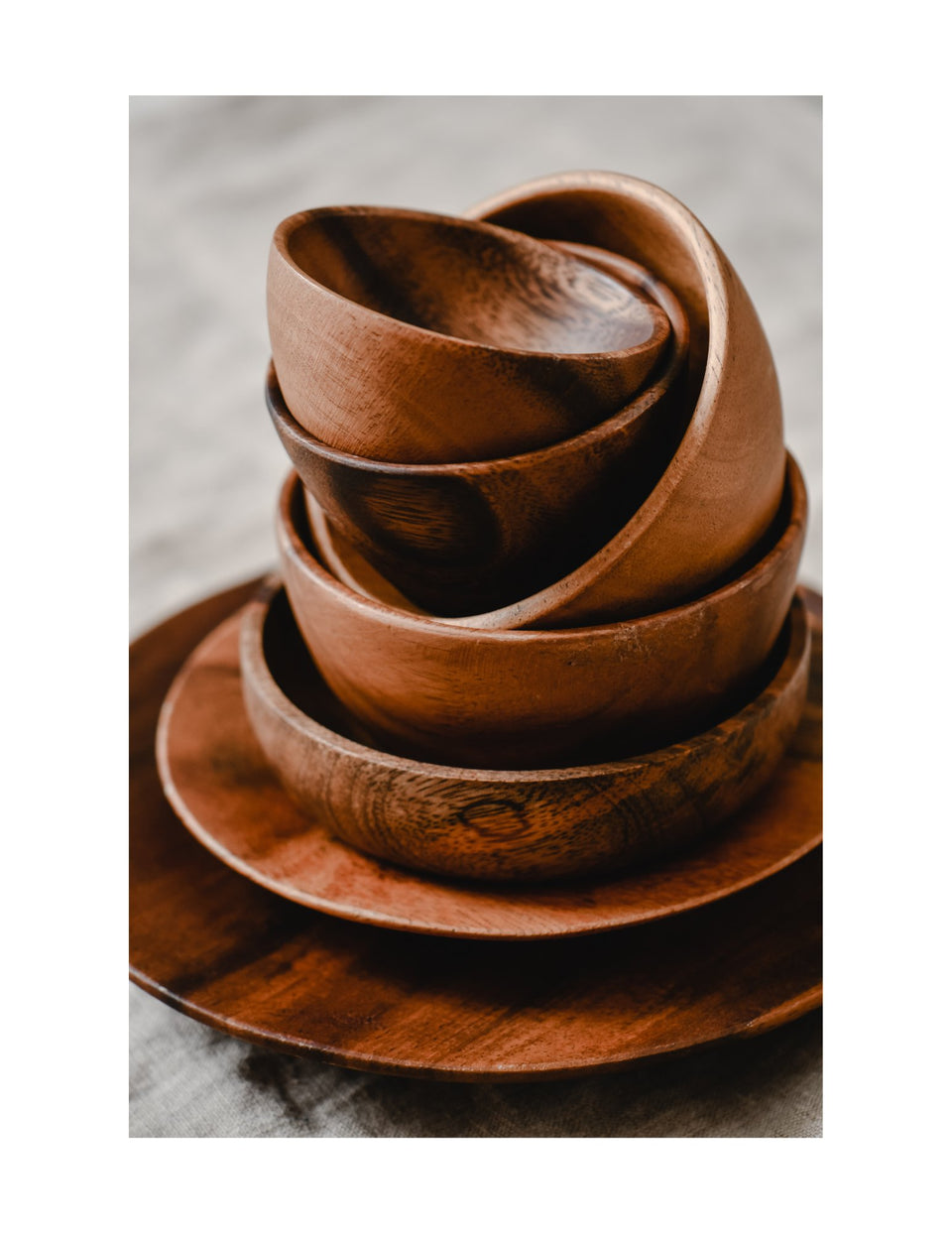 ACACIA WOOD TABLEWARE COLLECTION