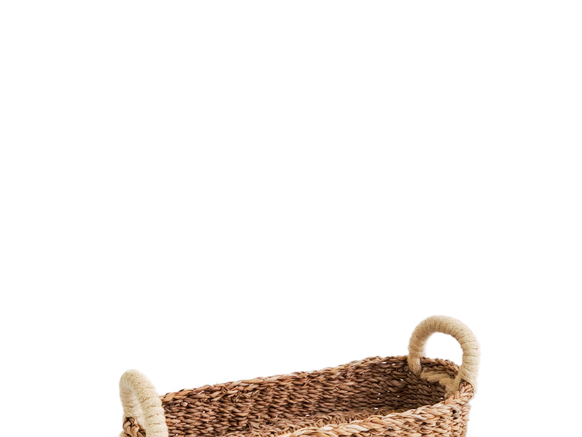 Savar Bread Basket with White Handle-7