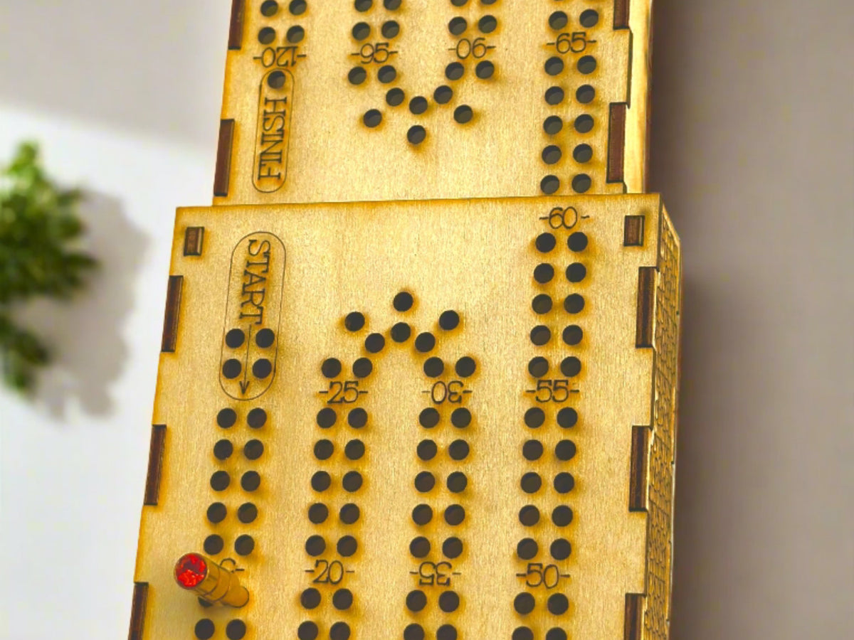 Travel Size Mini  Cribbage Board