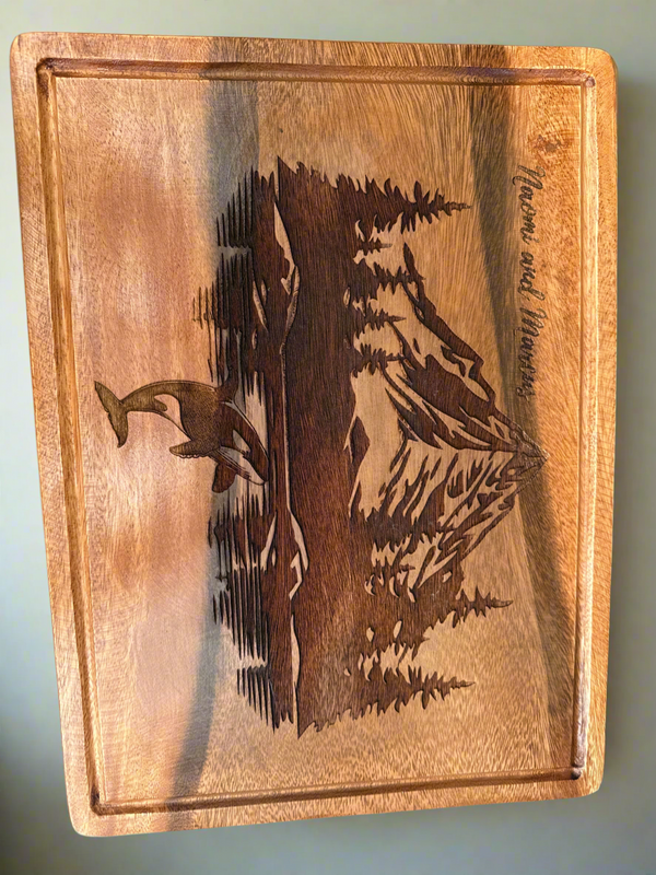 Acacia Wood Cutting Board and Serving Board
