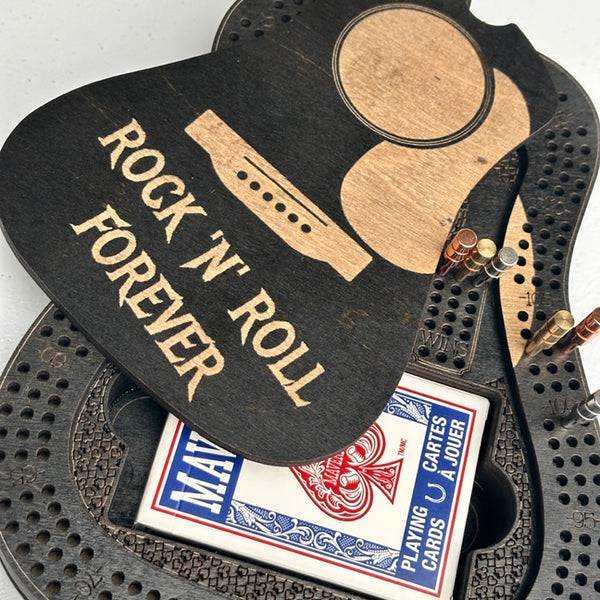 Guitar Shaped Cribbage Board