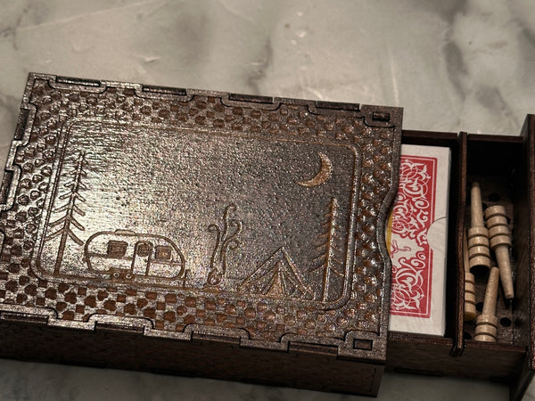 Travel Size Mini  Cribbage Board
