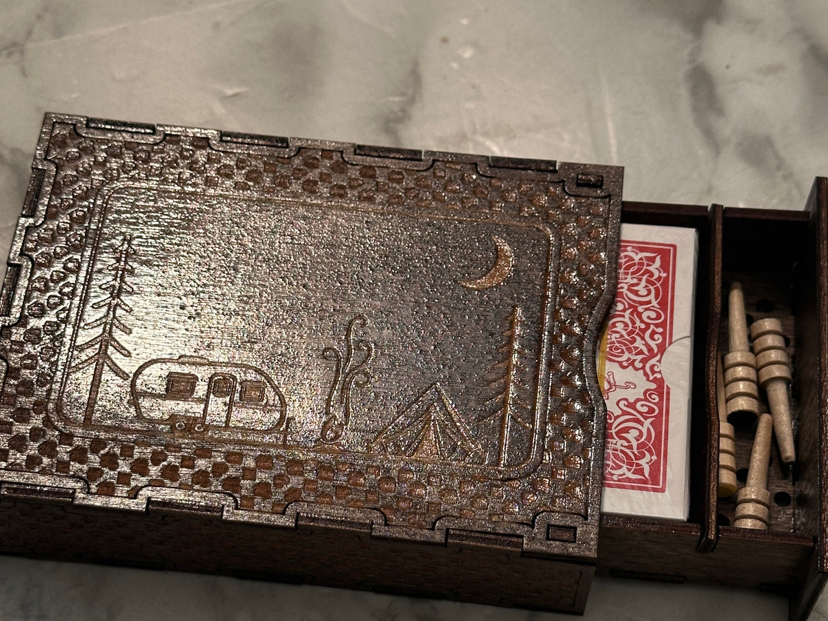 Travel Size Mini  Cribbage Board