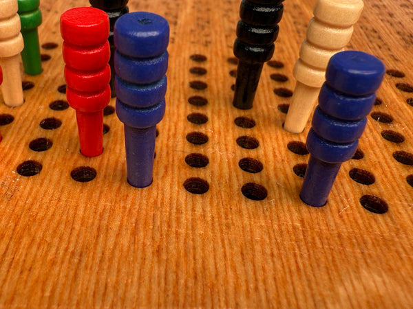 Wood Cribbage Pegs – Colourful Wooden Pegs for Standard Cribbage Boards