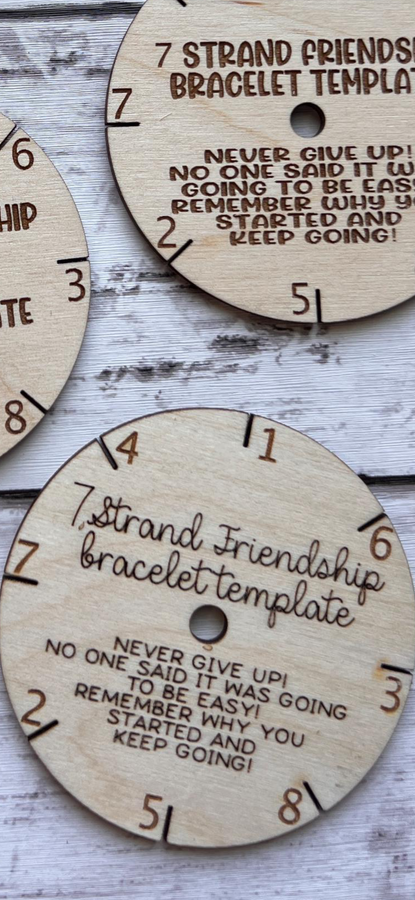 DIY Friendship Bracelet Kit – Complete Craft Set with Template, Instructions, and Colorful Embroidery Strands