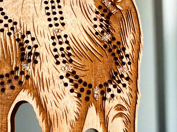Cat Cribbage Board