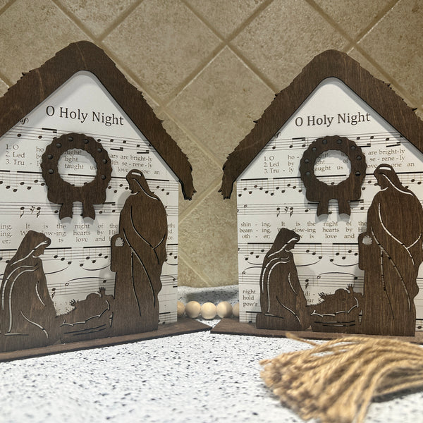 Nativity Shelf Sitter,Manger