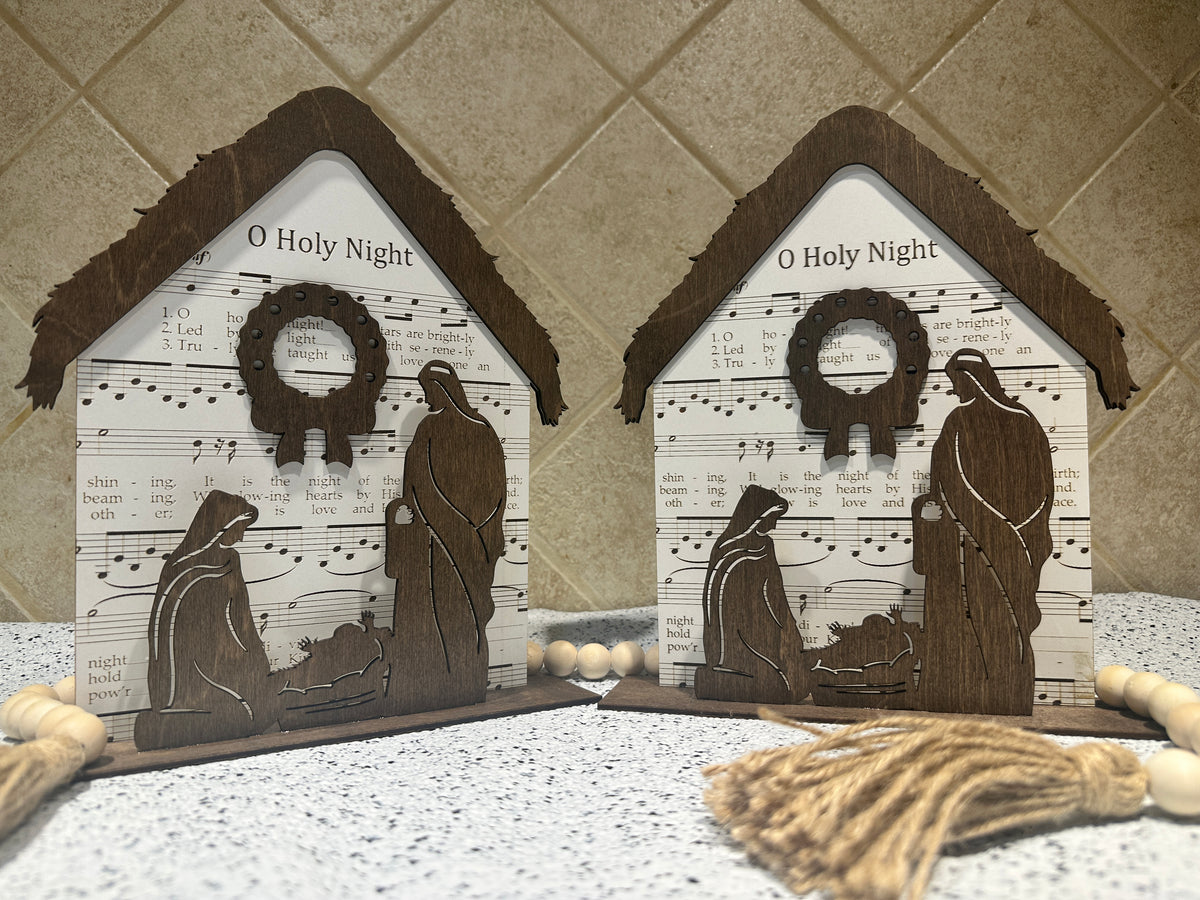 Nativity Shelf Sitter,Manger
