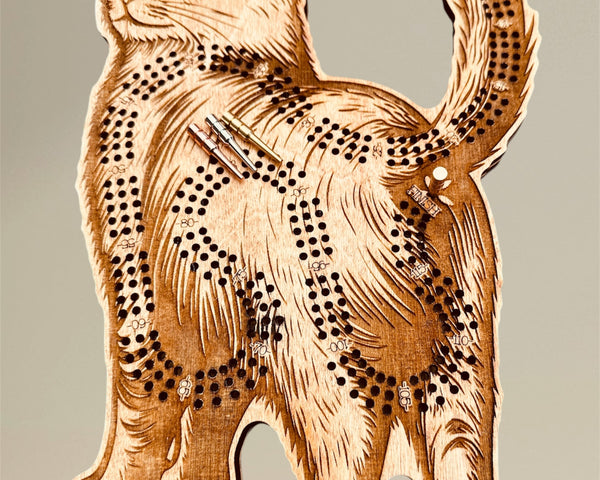 Cat Cribbage Board