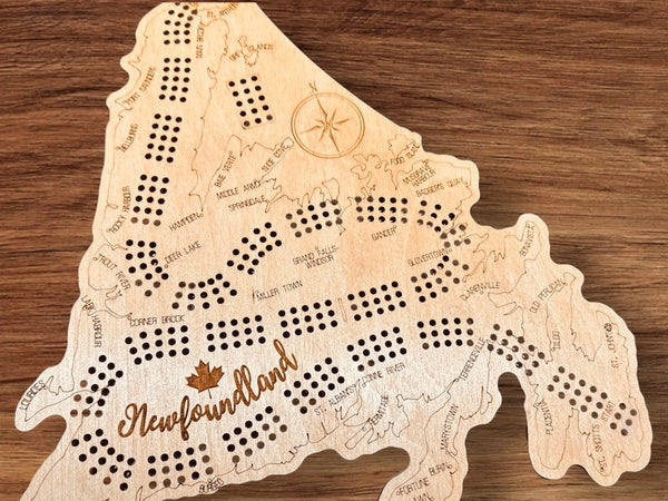 Newfoundland Cribbage Board