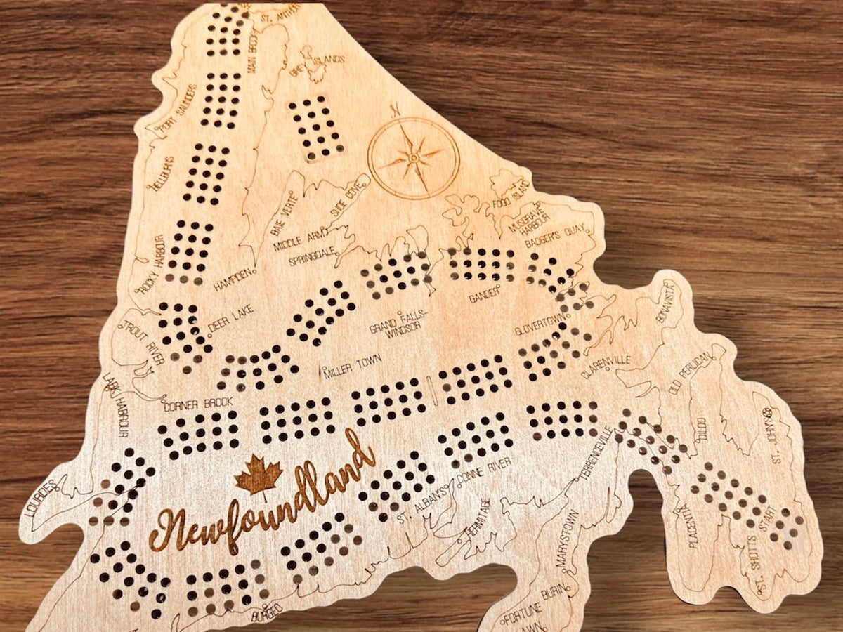 Newfoundland Cribbage Board