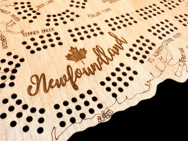 Newfoundland Cribbage Board