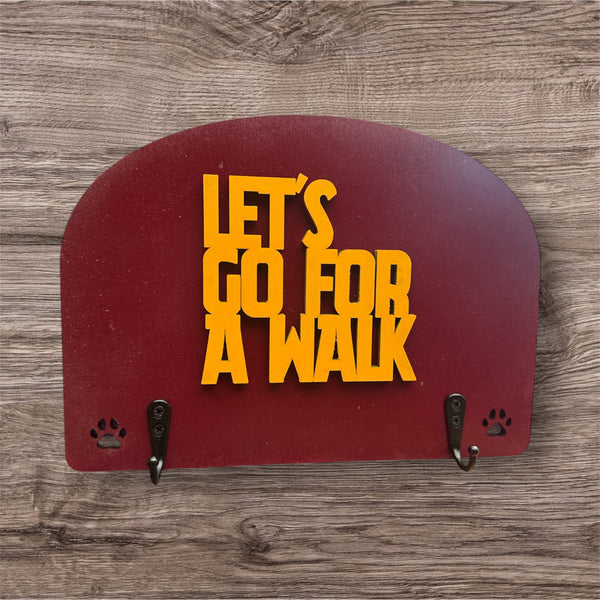 Let's Go For A walk-Dog Leash Holder
