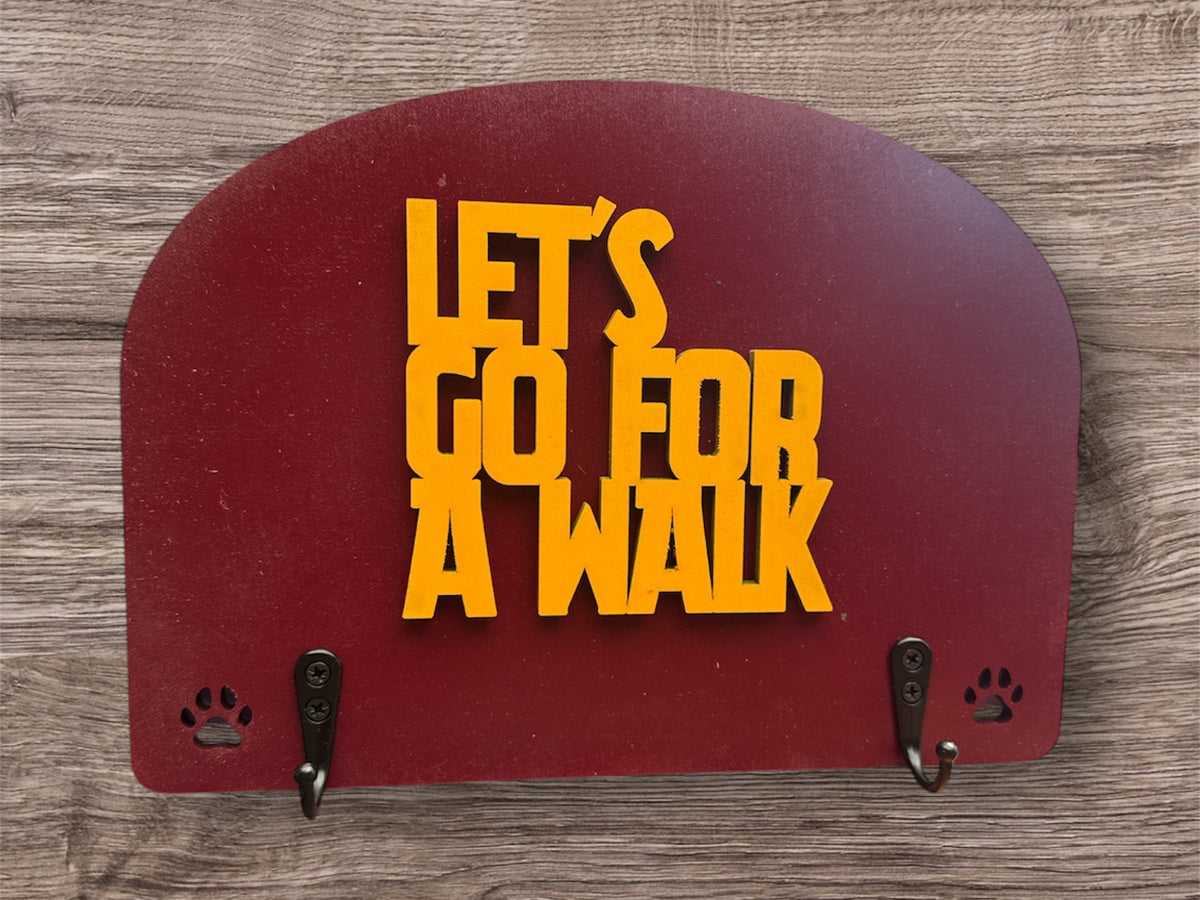 Let's Go For A walk-Dog Leash Holder
