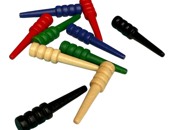 Wood Cribbage Pegs – Colourful Wooden Pegs for Standard Cribbage Boards