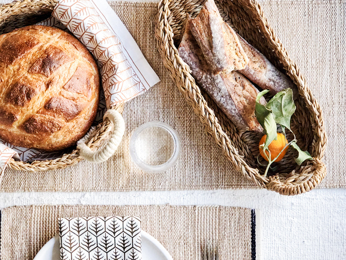 Savar Bread Basket with Natural Handle-2