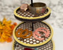 Honeycomb Three Tiered Tray Decor