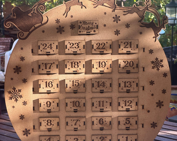 WOODEN CHRISTMAS CALENDAR