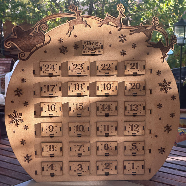 WOODEN CHRISTMAS CALENDAR