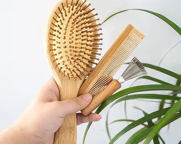Bamboo Hair Brush Set-1