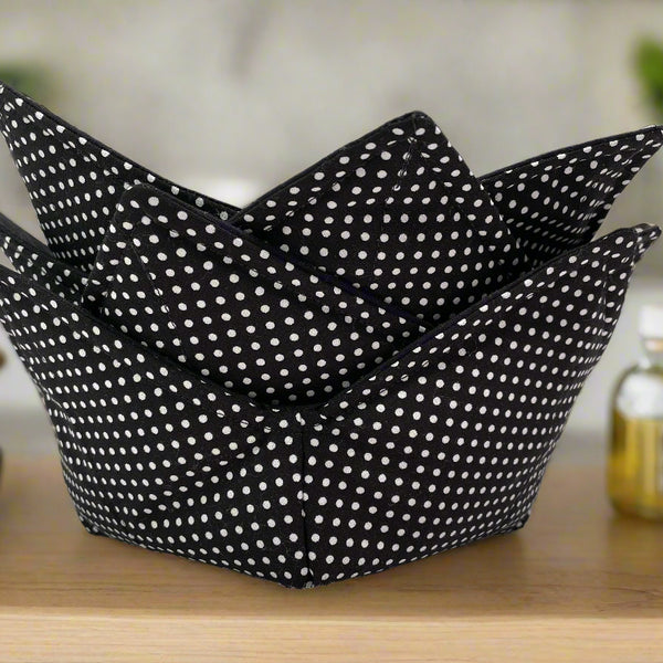 polka dot bowl cozy