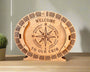 Personalized 4-Track Wooden Cribbage Board – Handcrafted, Custom Engraved & Stand-Up Display