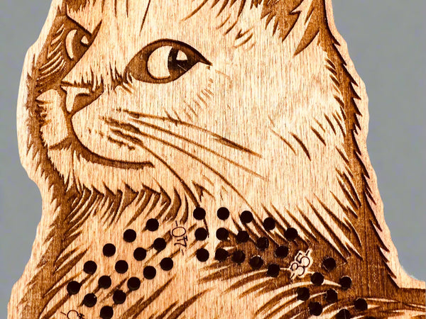Cat Cribbage Board