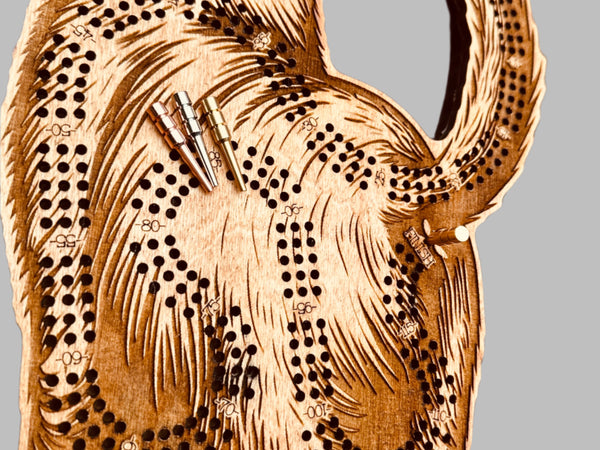Cat Cribbage Board