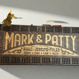 handmade cribbage board black