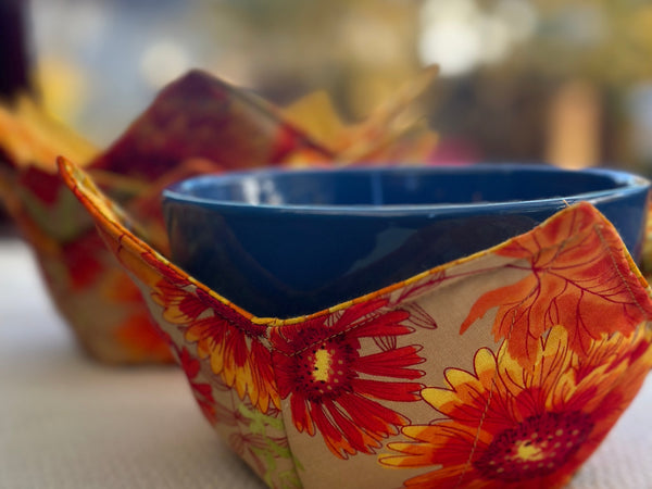 rust color bowl cozy