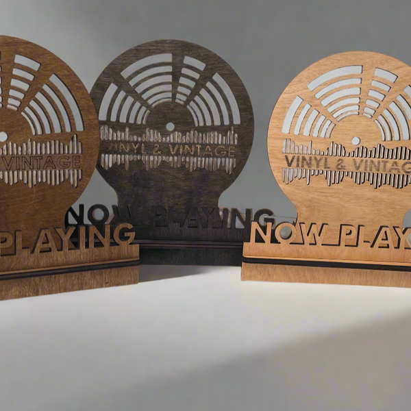 vinyl record stand-maple,black,espresso stained wood