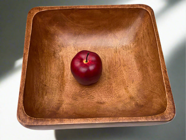 7 piece  Acacia Wood Square Salad Bowl Set
