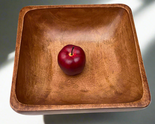 7 piece  Acacia Wood Square Salad Bowl Set