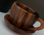Coffee and Tea Cup Set,Acacia Wood Tea Cup Set