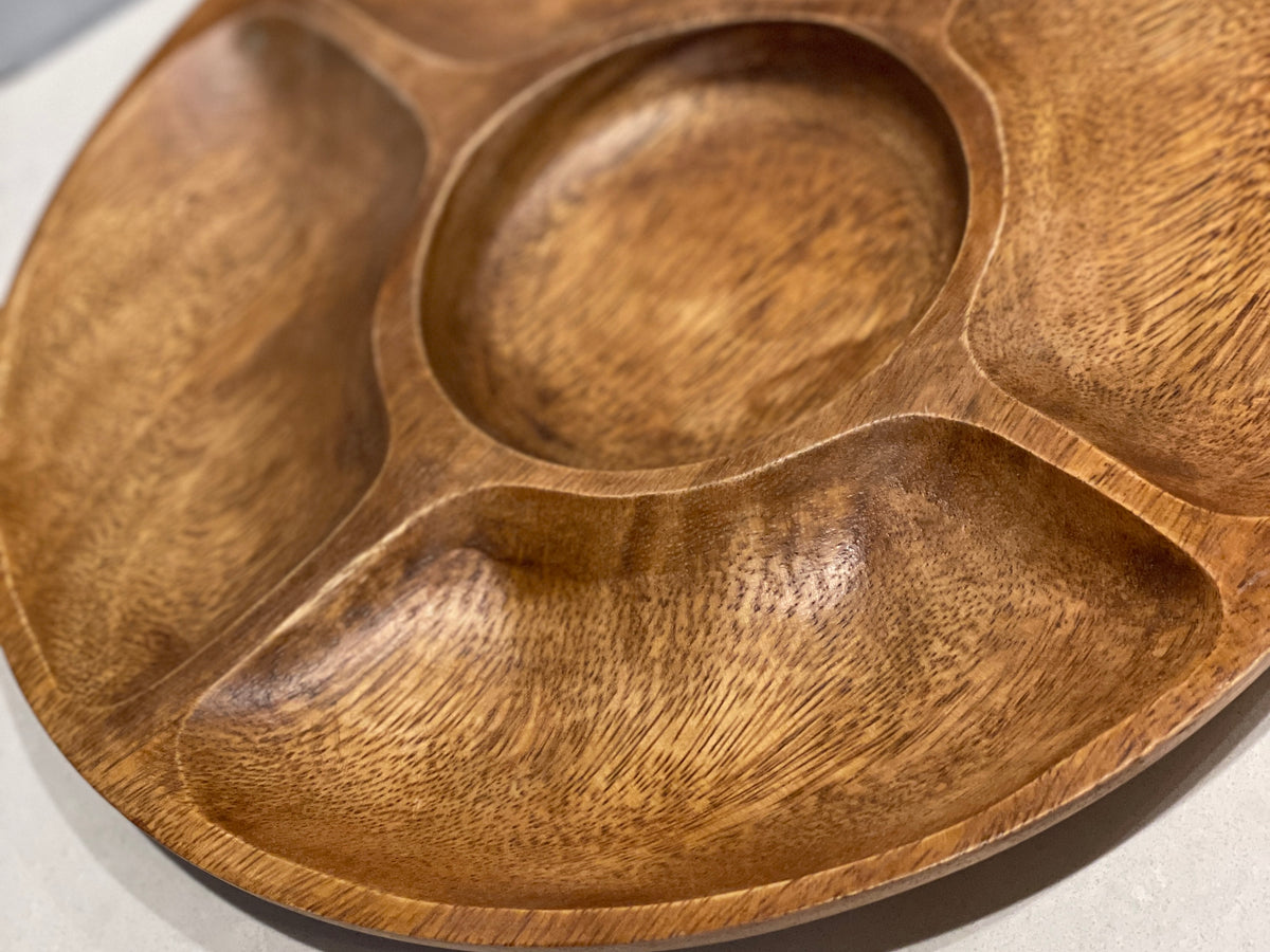 Round  5 Divider Serving Platter