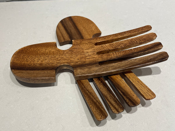 Acacia Wood Salad Hands
