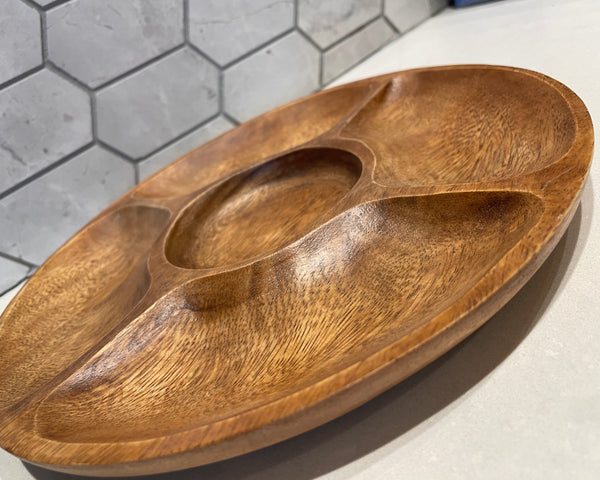Round  5 Divider Serving Platter