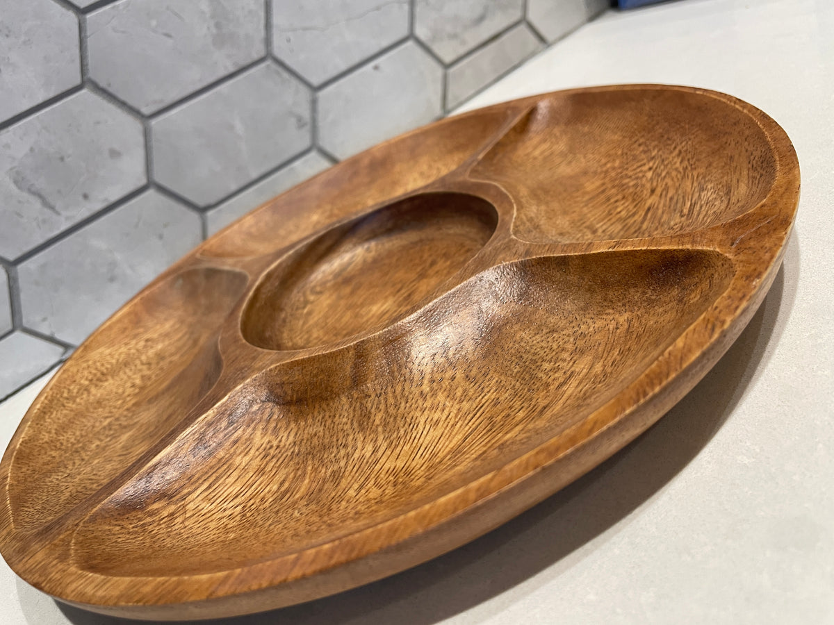Round  5 Divider Serving Platter