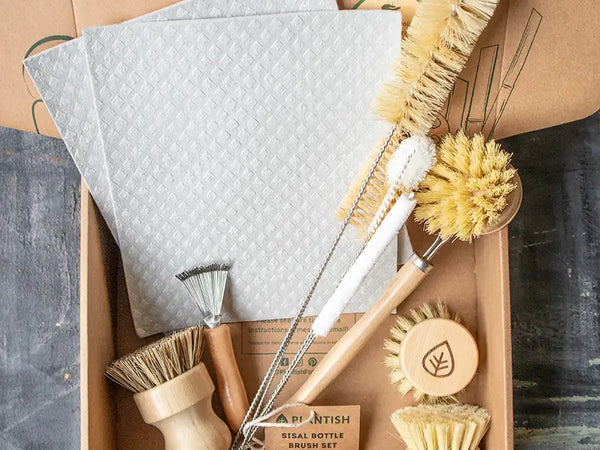 Zero Waste Kitchen Brush Set - Ultimate Kit-0