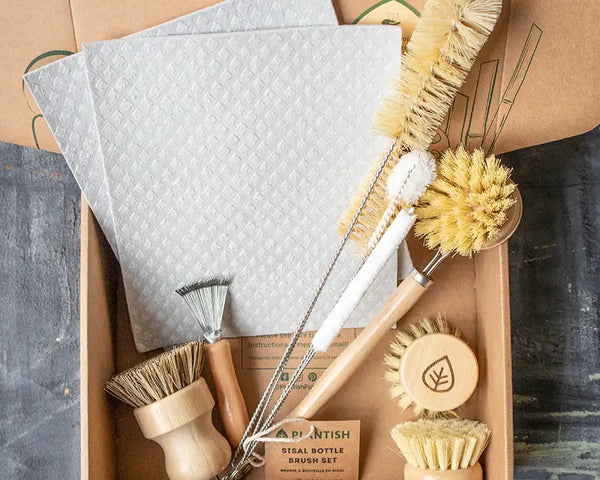 Zero Waste Kitchen Brush Set - Ultimate Kit-0