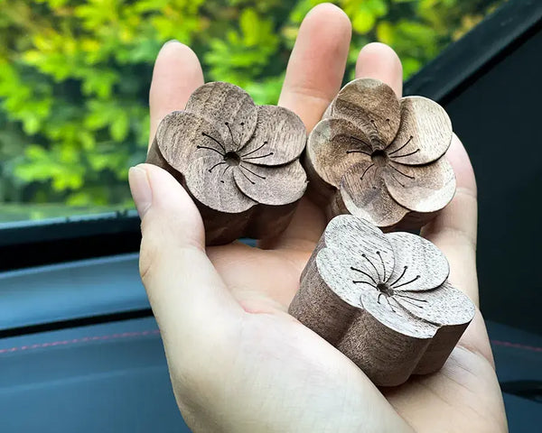 Wooden Essential Oil Diffuser for Car-1