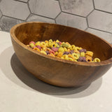 Acacia Wood Ramen Bowl,Large Salad Bowl, 8 in.x 3 in.