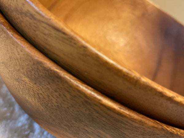 Acacia Wood Ramen Bowl,Large Salad Bowl, 8 in.x 3 in.
