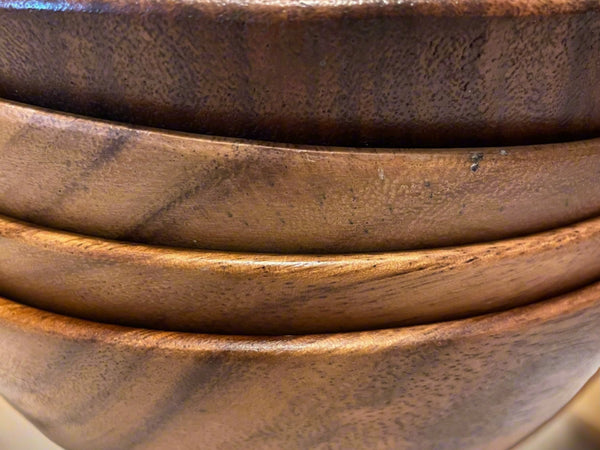Acacia Wood Ramen Bowl,Large Salad Bowl, 8 in.x 3 in.