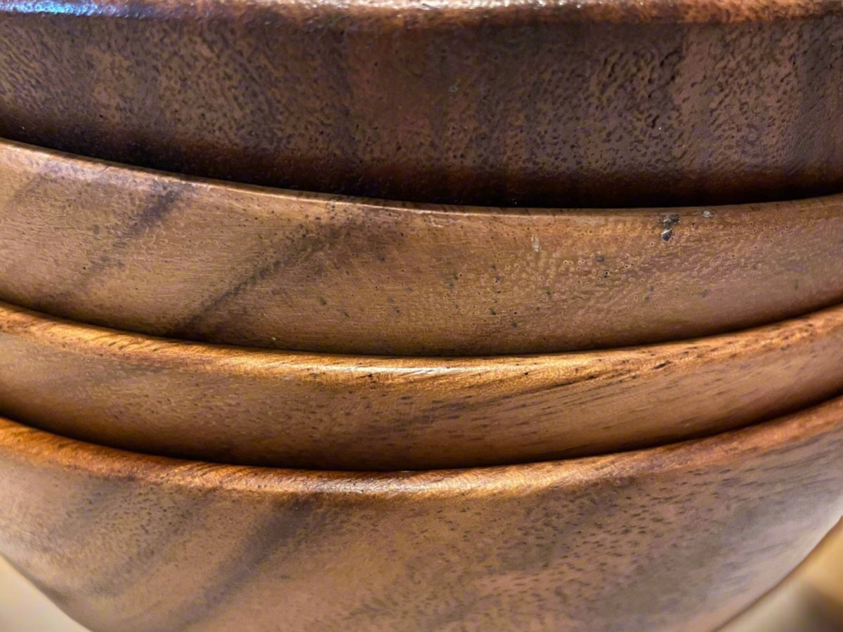 Acacia Wood Ramen Bowl,Large Salad Bowl, 8 in.x 3 in.