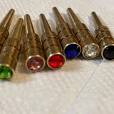 Crystal Metal Pegs for Cribbbage Board