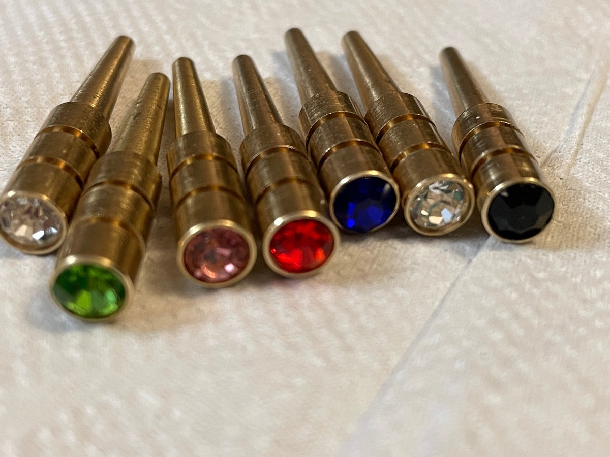 Crystal Metal Pegs for Cribbbage Board