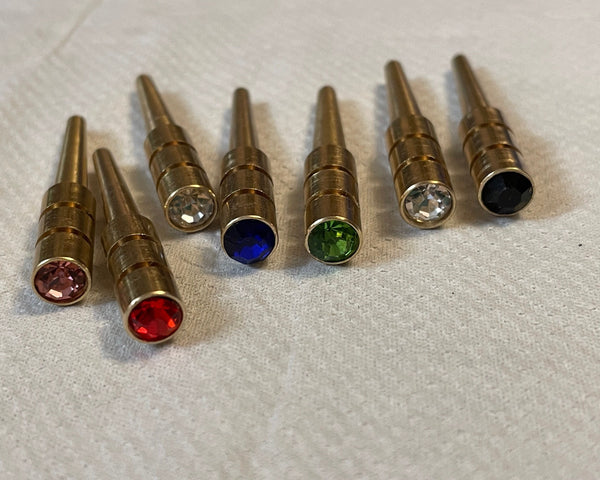 Crystal Metal Pegs for Cribbbage Board