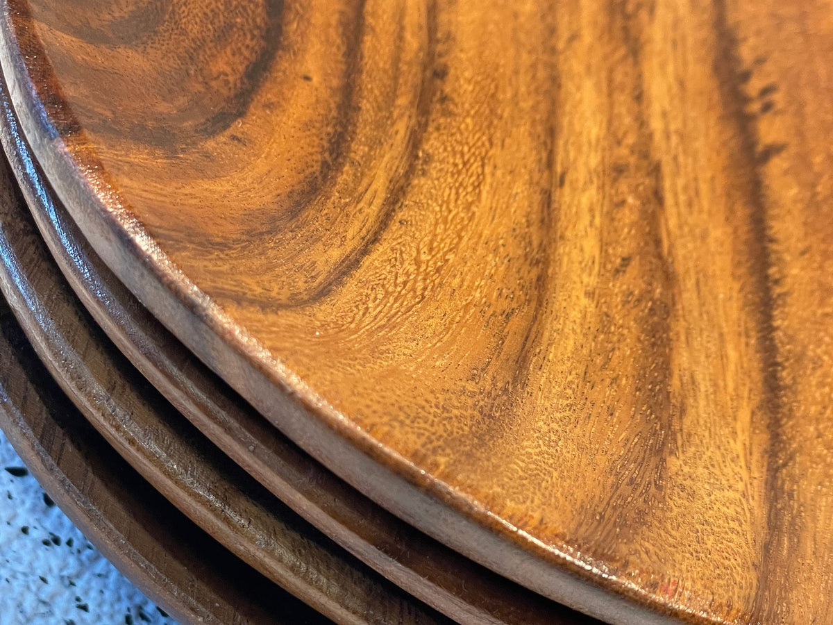 Acacia Wood Oval Plate, 13 in. long x 8 in. wide,Serving Plate